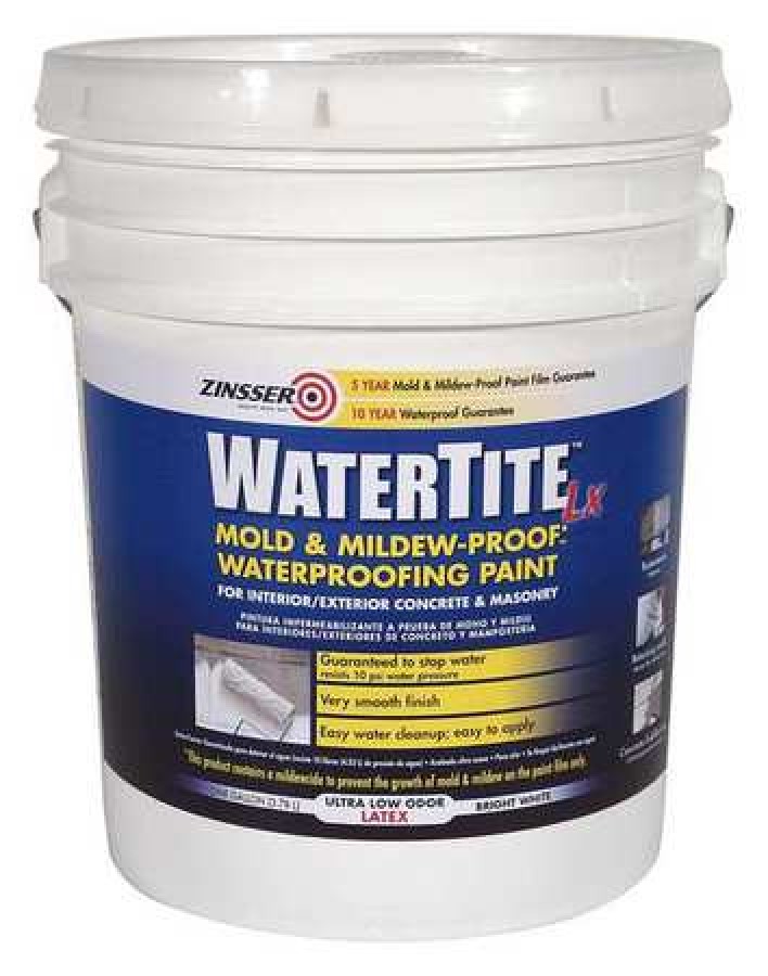 ZINSSER 270269 Mold and Mildew Paint,5 gal.,White