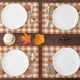 thumbnail image 1 of Manteles individuales de otoño para mesa de comedor, juego de 4 manteles individuales a cuadros de búfalo naranja, decoración de otoño de Acción de Gracias de granja para interiores y exteriores,, 1 of 5