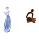 thumbnail image 5 of Estatua De Porcelana De Mujer Pensadora, Figura De Niña Nórdica Moderna, Escultura Humana Abstracta, Adorno Para Estante, Escritorio, Oficina, Bar, Boda, Decoración De Gabinete, 5 of 8