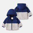 thumbnail image 5 of eczipvz Baby Winter Jacket Toddler Baby Boys Girls Hooded Jacket Windbreaker Lightweight Coat Autumn Long Sleeve Outwear Navy,4-5 Years, 5 of 6