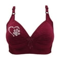 thumbnail image 5 of ALLLIST Wirefree Bras for Women Push up Plus Size Underwear Red Dog Paw Soft Ladies Bras Xs-4xl, 5 of 5