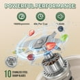 thumbnail image 2 of PRASKY 2-in-1 Portable Blender, BPA Free 27oz for Juicer, Smoothies and Shakes (6 Pack), 2 of 8