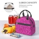 thumbnail image 5 of Fotbe Rose Red Glitter Bolsa de Almuerzo con Estampado, Lonchera Aislada, Contenedores de Comida Reutilizables Tipo Cooler a Prueba de Fugas, 5 of 7