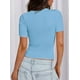 thumbnail image 2 of Remera PRETTYGARDEN 2025 Verano Celeste Ajustada M, 2 of 6