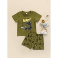 thumbnail image 3 of Kmbangi Children Boy Shorts Suits Cartoon Printed Short-sleeved Tops Shorts, 3 of 9