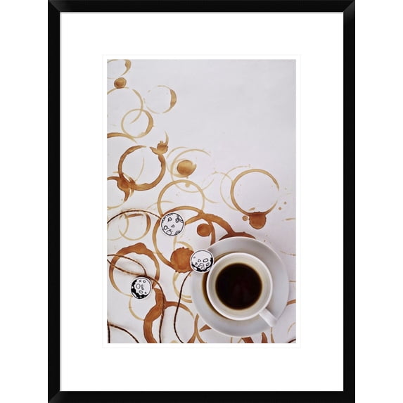 Global Gallery Dina Belenko 'Moon Map' Framed Wall Art