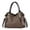 A, variant on Large Capacity Trendy Print Shoulder Bag for Women Vegan Leather Long Top Handle Tote Bag Handbag