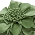 thumbnail image 6 of JWH 3D Handmade Decorative Aesthetic Soft Velvet Flower Accent Pillow Cushion Cover for Room Decor Gift 12x20inch Green, 6 of 7