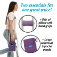 thumbnail image 3 of Crutch Comfort Pouch Bag with Foam Hand Grip Pads (Purple), 3 of 5