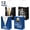 Black Blue, variant on 12 Pack Happy Father's Day Gift Bags Blue Father's Day Paper Gift Bags for Dad Theme Party Supplies Gift Bags for Men Dad Papa