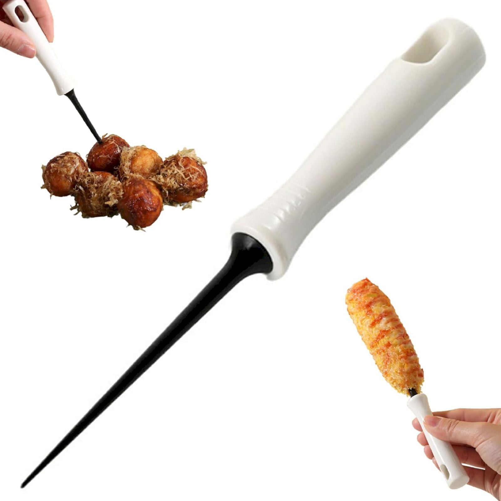 Clearance Items! DomFun Takoyaki Pick 7 Inch Heat Hot Pick Takoyaki Maker Picks with Anti Scald Handle Hanging Kitchen fork
