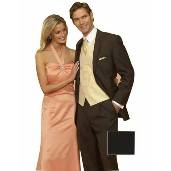 Light Weight Two Button CoCo Brown Notch Wedding 2 Piece Suits For Men As Seen IN Bridal Magazin