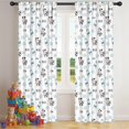 thumbnail image 5 of Blackout Kids Curtains,White Cow Milk Cloud Pattern Childrens Insulated Curtains Set Of 2,Bedroom Essentials,Toddler Room Decor 42x84in(106x213cm), 5 of 5