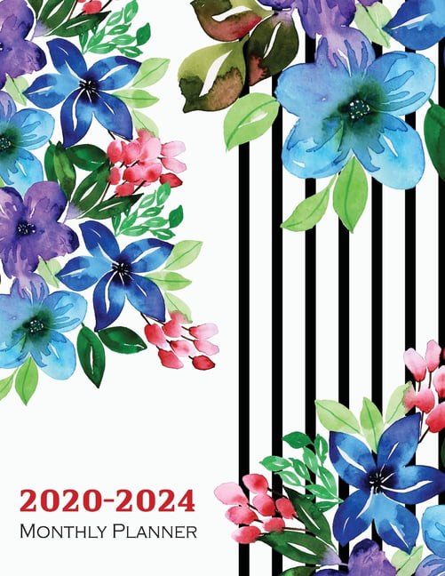 2020-2024 Monthly Planner: 60 Months Organize Calendar Logbook - 2020