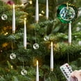 thumbnail image 2 of 12 Velas LED de 1,27 cm X 15,24 cm con Control Remoto Parpadeante y 12 de Bola de Cristal, Candelabros de Luz Cálida Sin Llama., 2 of 7