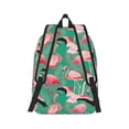 thumbnail image 3 of Daiia Tropical Flamingo Vintage Canvas Backpack for Men and Women ,Hiking Backpack,Travel Laptop Bag for School,Large Capacity Backpack, 3 of 8