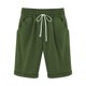 thumbnail image 1 of Regalos para Navidad Bidobibo - Bermudas largas de algodón para mujer con bolsillos, para entrenamiento deportivo, para caminar, hasta la rodilla, para verano, 1 of 4