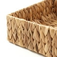 thumbnail image 6 of Casafield Bathroom Storage Baskets - Set of 2, Natural - Water Hyacinth, 15.75" W x 11.25" D x 3.25" H, Woven Toilet Paper, Tissue, Shelving Bins, 6 of 7