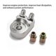 thumbnail image 3 of Sidaley Adaptador de placa tipo sándwich Termostato Filtro de aceite del motor Pieza de aleación Enfriador compacto sólido Fácil de instalar Tamaño Vehículos, repuestos y accesorios Mis Plata Sidaley  VI018681-02B, 3 of 6