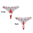 thumbnail image 3 of Balery Merry Christmas Gnome1 Tangas de Algodón para Mujer con Estampado – Ropa Interior Sexy, Transpirable, G-string-XX-Large, 3 of 6
