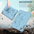 thumbnail image 3 of KOMI Kids Case for iPad Mini 1st/2nd/3rd/4th/5th Generation 7.9-inch - Screen Protector Included - Butterfly Kickstand - Child Friendly EVA Foam Shockproof Cover Case with Shoulder Strap Baby Blue, 3 of 5