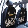 thumbnail image 2 of Goofa Japanese White Crane Pattern Car Back Seat Protector for Kids (2 Pack) ,Anti-kick Storage Mat for Car Seats,Shields from Footprints, 2 of 6