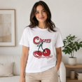 thumbnail image 2 of Cherry Graphic T-Shirt, Unisex Classic Fit Short Sleeve Tee, 2 of 9