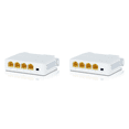 thumbnail image 1 of 2X 1 à 3 Ports Extendeur PoE 100/1000M Répéteur PoE IEEE802.3Af pour Transmission IP Extendeur pour Switch PoE NVR Caméra IP, 1 of 5