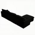 thumbnail image 3 of Modern L-Shaped Corduroy Sectional Sofa with Storage for Living Room (220×80×75cm), 3 of 15