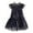 r-395Dark Blue138, variant on MEZZALL Toddler Girls Fly Sleeve Star Moon Sequin Dress Dance Party Ruffles Dresses Soft Kids Crew Neck Solid Color Child Sundress