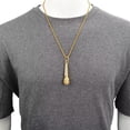 thumbnail image 5 of PAMTIER Men Stainless Steel Vintage Personality Punk Singer Musical Microphone Pendant Necklace Minimalist Jewelry Gold Free Chain, 5 of 6