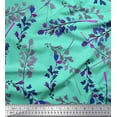 thumbnail image 1 of Soimoi Cotton Duck Fabric Leaves Watercolor Fabric Prints By Yard 42 Inch Wide, 1 of 3
