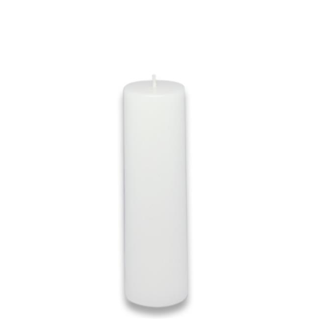 2 x 6 in. Citronella Pillar Candle, White