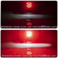 thumbnail image 4 of Luz trasera de rejilla LED retro para motocicleta, luz de señal de freno y parada para matrícula con soporte plateado, 4 of 5