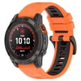 thumbnail image 1 of 26mm Two-Tone Silicone Watch Strap Quick Release High Quality Universal Durable, 1 of 3