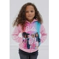 thumbnail image 2 of Barbie Fleece Zip Up Hoodie Toddler to Big Kid, 2 of 5