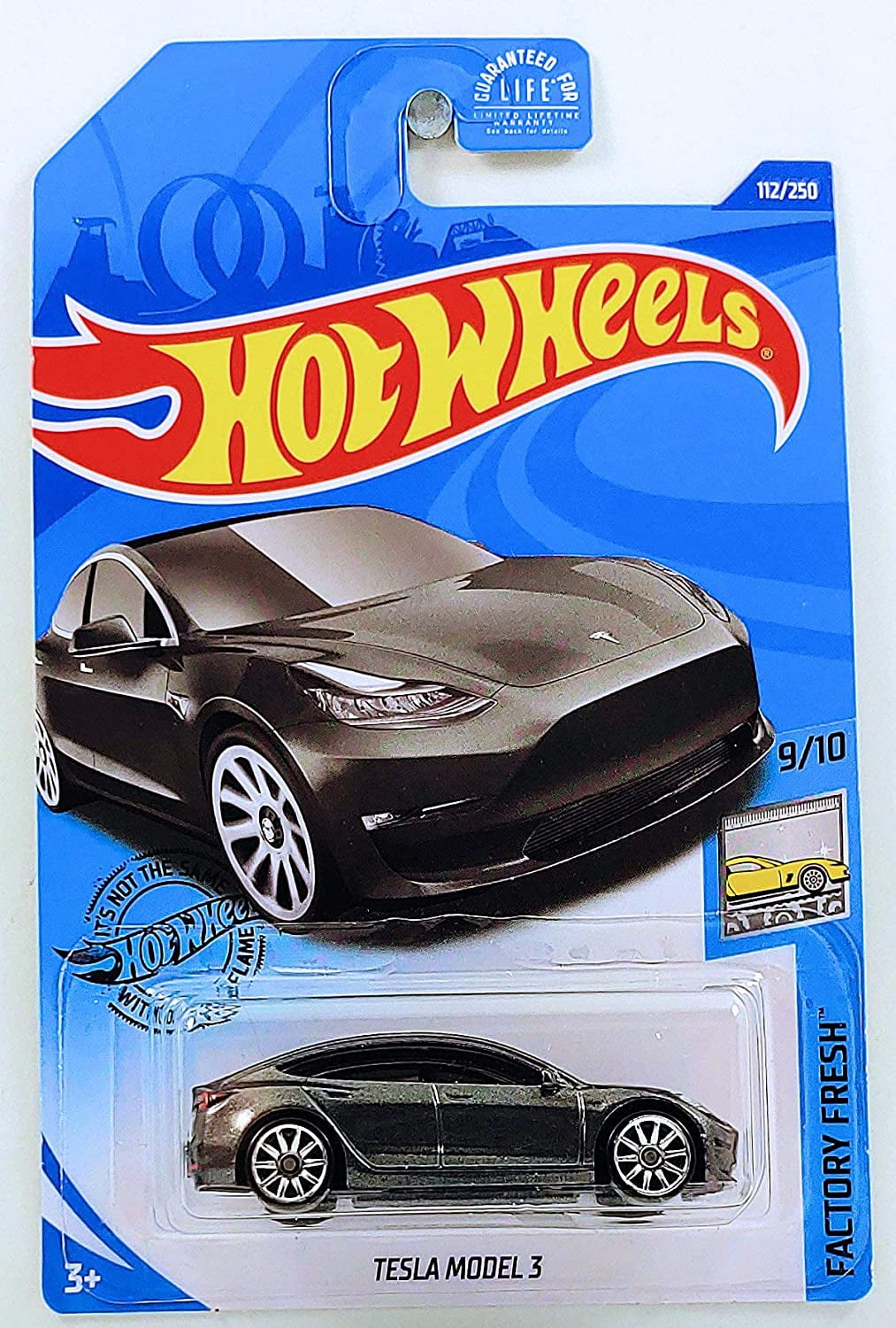 Hot Wheels 2020 Tesla Model 3 Factory Fresh 9 10 112 365 gray Walmart com