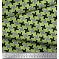 thumbnail image 2 of Soimoi Japan Crepe Satin Fabric Abstract Geometric Printed Craft Fabric by The Yard 42 Inch Wide, 2 of 3