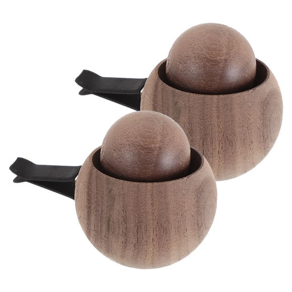 GOOHOCHY 2 ambientadores de coche con aroma a madera, difusores para ventilación interior, accesorios decorativos para coche.