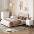 thumbnail image 2 of Commode Blanche pour Chambre, Commode 5 Tiroirs avec Grand Rangement, Organisateur de Coffre Moderne avec Pattes en Métal, Commode pour Chambre, Salon, Entrée, 2 of 7
