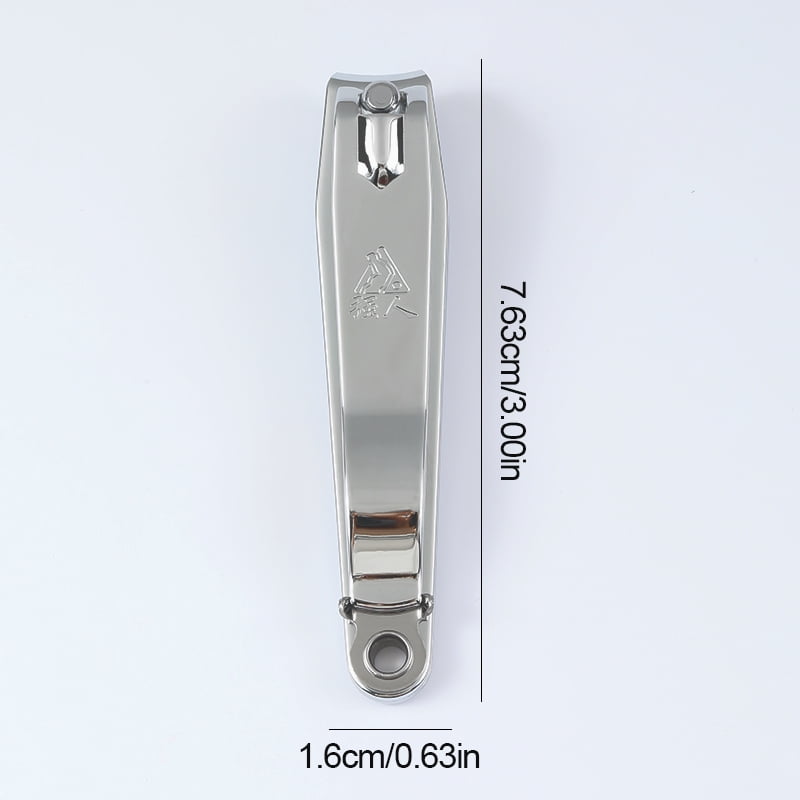 Stainless Steel Nail Cutter With Nail File Flat Clipper Fit for Big Size Fingernail Toenail Tips Cutter Trimmer Nail Care Tool