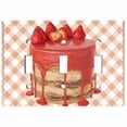 thumbnail image 2 of Metal Light Switch Wall Plate Outlet Cover (Layered Chocolate Strawberry Custard Cake - Triple Toggle), 2 of 2
