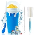 thumbnail image 1 of Slushy Cup Maker,Large Slushie Maker Cup 500ml,Double Layers Silicone Slushie Cup Maker Squeeze Cup,Quick Frozen Magic Slushy Maker Cup,DIY Slush Cup,Cool Stuff Gifts for Kids and Family - Blue, 1 of 4