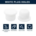 thumbnail image 2 of Uxcell 16Pcs White Rubber Stopper, 14mm Plug Holes for 13.5-13.8mm/0.53-0.54" Hole, 2 of 5