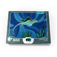 thumbnail image 4 of MyPuzzle - Stained Glass: Blue Sting Ray - Premium 500 Piece Jigsaw Puzzle for Adults, 4 of 6