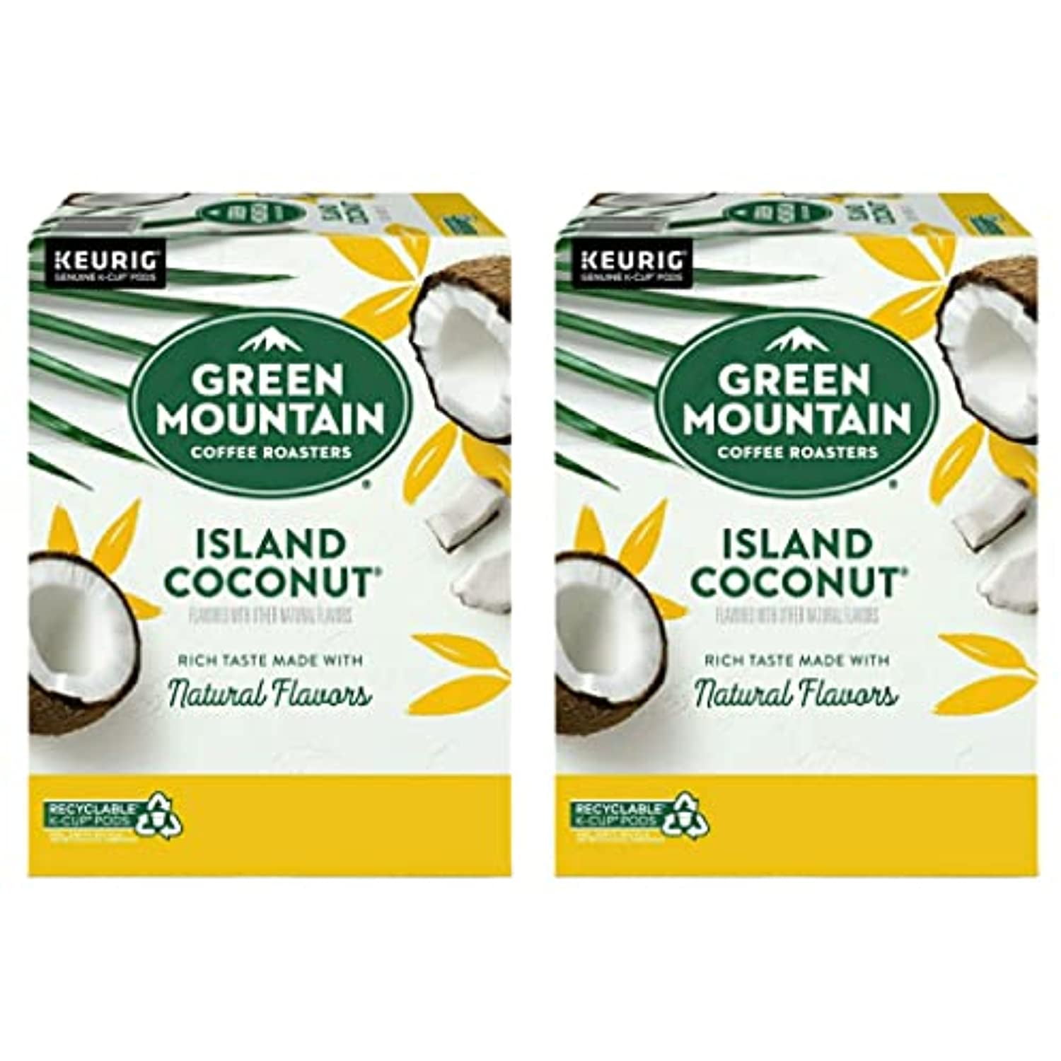 Green Mountain Island Coconut Coffee K Cups Pack Of 2 Boxes 24 K
