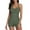 Army Green, variant on Women's Tie Back Swimsuit High Waist Tummy Control Bathing Suit - One Piece Swimwear for Women