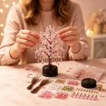 thumbnail image 4 of Art DIY Beaded Tree Craft Kit, Handmade Desktop Decorative Ornament Set with All Tools & Accessories, Art Craft Project for Home Decor, Stress Relief & Holiday Gifting, 4 of 5