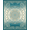 Teal Cream, Pattern 4, variant on ODIKA Border Fading Gradient Vintage Paisley Interlocking Ombre Boho Scrolled Playful Easy Care Kids Safe for Small Living Room, Playroom, Bedroom