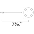 thumbnail image 2 of WAC Lighting 1-Light LED Line Voltage Aluminum Puck Light w/ Lead Wire in White, 2 of 2
